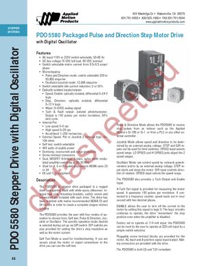 PDO5580 datasheet  
